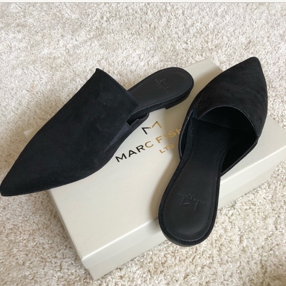 Marc fisher black mule slides size 8 - Picture 1 of 1